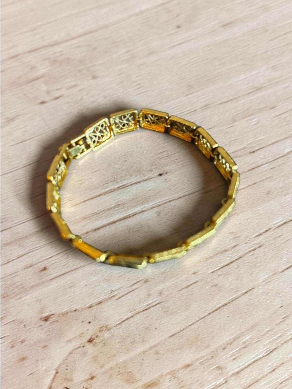 Gold Tone Link Non‎ Stretch Bracelet - Women Jewelry